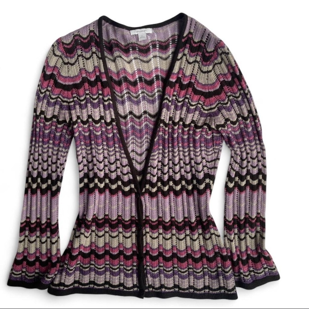 Beautiful Dress barn wavy retro vibes cardigan ✨